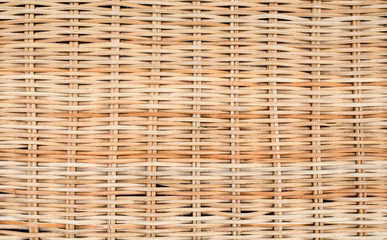 Close up of wicker basket texture