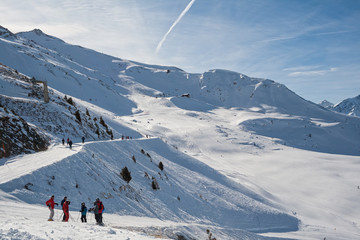 Fototapeta na wymiar Swiss Alps in winter