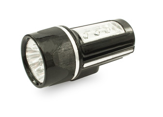 black LED flashlight