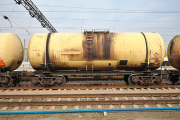 Fototapeta na wymiar Oil train transportation