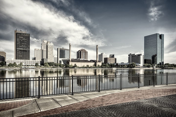 Toledo Ohio City Skyline - obrazy, fototapety, plakaty
