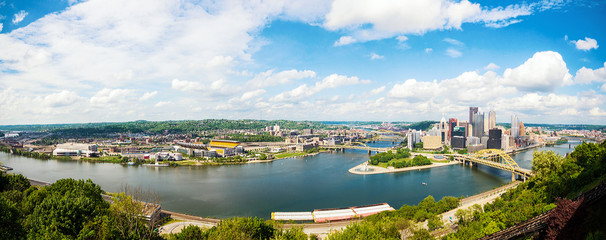Panorama Pittsburgh - obrazy, fototapety, plakaty