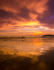 Sunset at Beach, Krabi Thailand