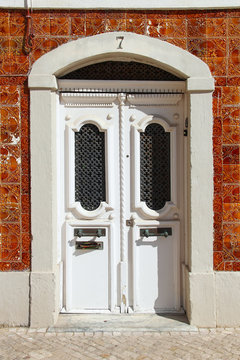 Old door of Portuguese house
