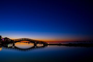 Bridge on the Ionian island of Lefkas Greece