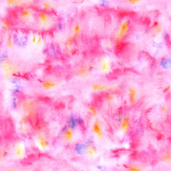 Watercolor abstract pink background. Seamless texture for design.