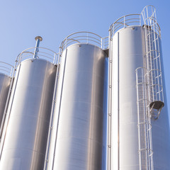 Chemical plant, containers