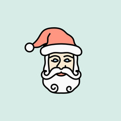 Christmas icon Santa Claus