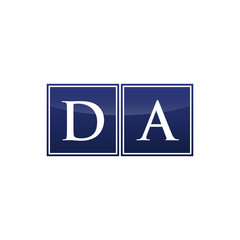 Letter Iitial Logo DA