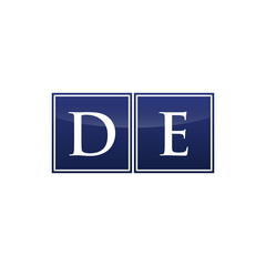 Letter Initial Logo DE