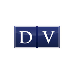 Letter Initial Logo DV