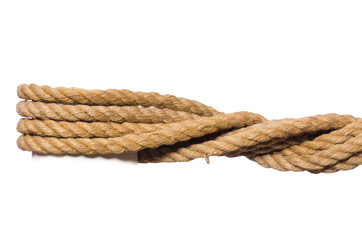 Rope isolated on the white background
