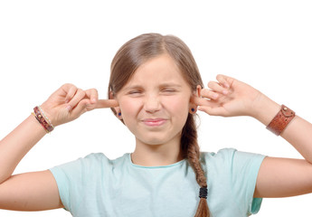 happy, smiling young little girl giving thumb up gesture