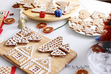 Christmas gingerbread cookies