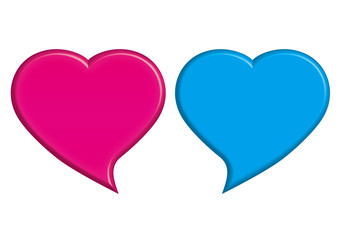 ハート・ふきだし