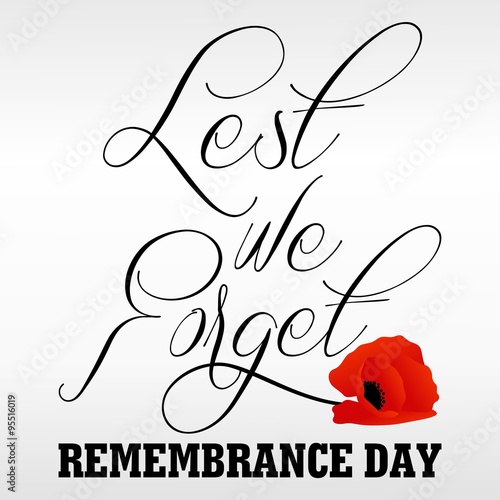 &quot;Remembrance Day Vector Template&quot; Stock image and royalty-free vector