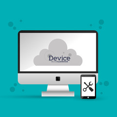 Fototapeta premium Device and Technology design 
