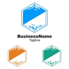 Mount logo icon vector