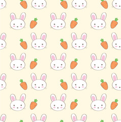 rabbit seamless pattern