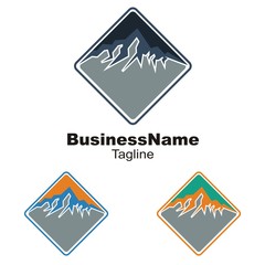 Mount logo icon vector