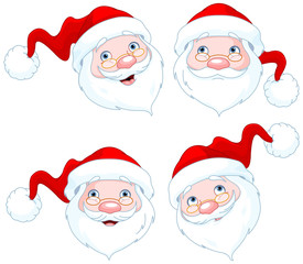 Santa Claus Face Expressions