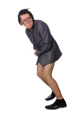 Fototapeta premium Funny man in business concept