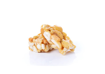 Sweet Peanuts Stick on white background