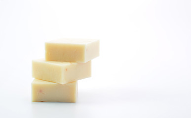soaps isolatd on white background