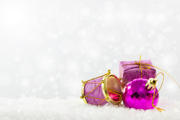 Purple Christmas ornaments