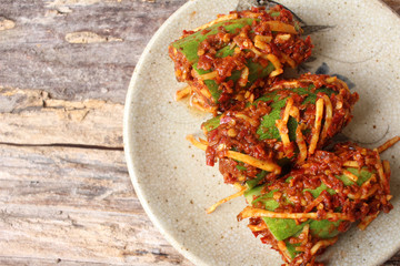 Cucumber kimchi korean food