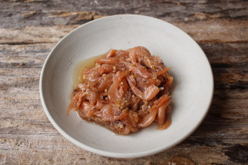 Pickled shrimp korean food