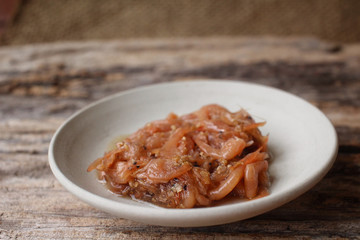 Pickled shrimp korean food