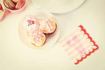 delicious dessert table for big party