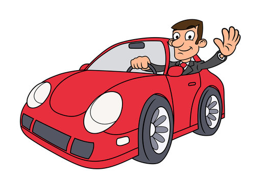 Driving A Car Cartoon Images – Browse 101,147 Stock Photos, Vectors, and  Video | Adobe Stock