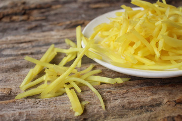 Ginger root sliced