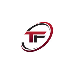 Modern Initial Logo Circle TF