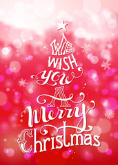 Naklejka na ściany i meble We Wish You a Merry Christmas.