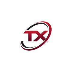 Modern Initial Logo Circle TX