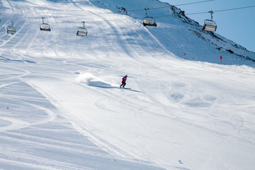 Fototapeta na wymiar skier, extreme winter sport