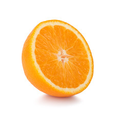 slice orange isolated on white background