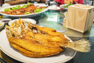 Snapper fish fried