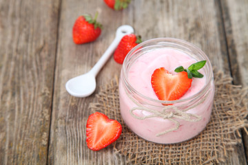 Strawberry yogurt