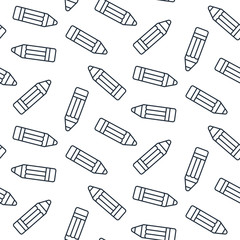 Pencil seamless pattern. Vector illustration