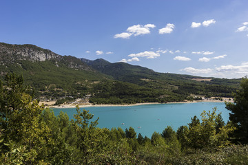 Fototapeta na wymiar Lake of Sainte-Croix in France