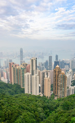 Obraz premium Hong Kong Panorama View from The Peak