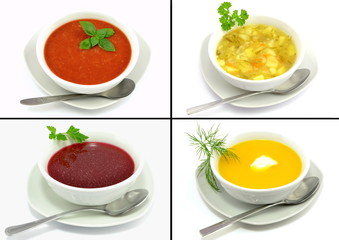 zestaw różnych zup
