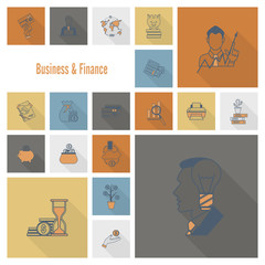 Business and Finance Icon Set