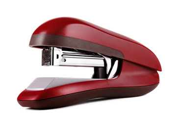 New Red office stapler isolated over white