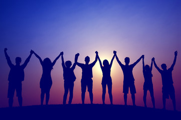 Teamwork Team Support Friend Friendship Cheerful Concept