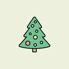 Christmas tree icon